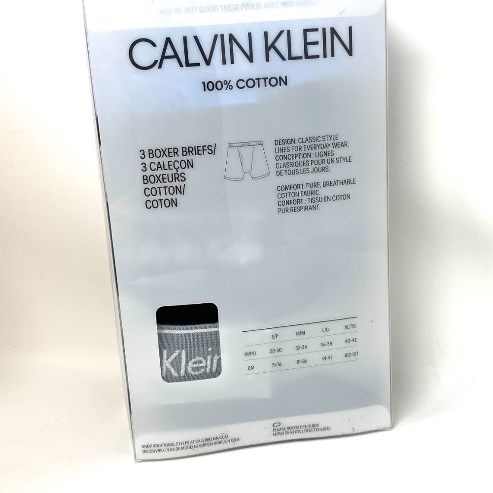 💖MEGA SALE💖Calvin Klein 3 Pack Man  Underwear Cotton CK  s Black NB4003-931 - Picture 6 of 7